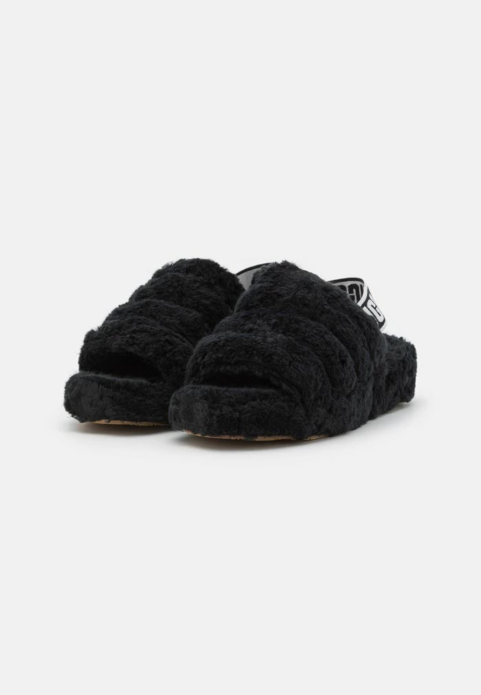 UGG FLUFF YEAH FUZZ SUGAR - Slippers - Black - Image 3