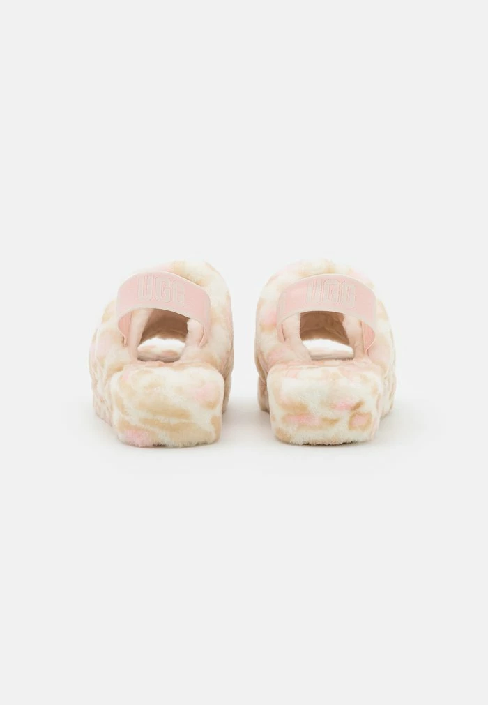 UGG FLUFF YEAH SLIDE PANTHER PRINT - Slippers - White - Image 4