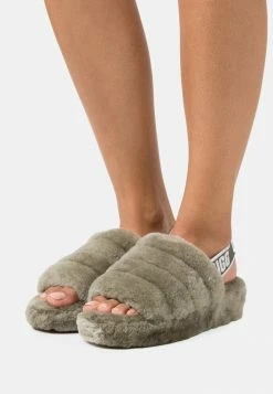 UGG FLUFF YEAH SLIDE - Platform Sandals - Burnt Olive