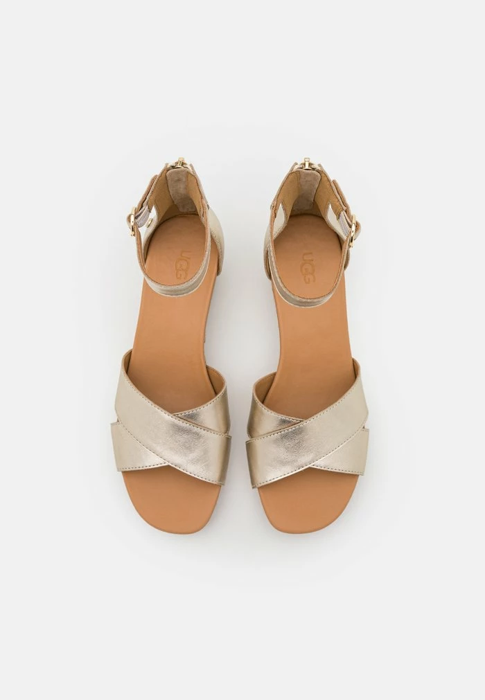 UGG EUGENIA - Wedge Sandals - Pale Gold Metallic - Image 6