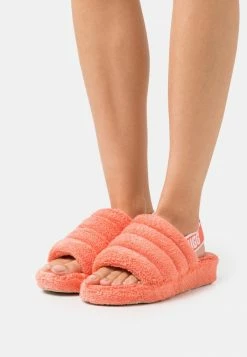 UGG FLUFF YEAH VEGAN - Platform Sandals - Peach Bliss