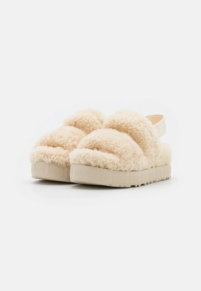 UGG OH FLUFFITA - Platform Sandals - Natural - Image 3