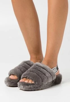 UGG FLUFF YEAH SLIDE - Slippers - Charcoal
