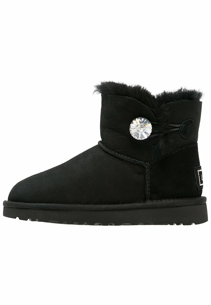 UGG MINI BAILEY BUTTON BLING - Classic Ankle Boots - Black - Image 2