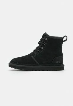 UGG NEUMEL HIGH - Lace-up Ankle Boots - Black