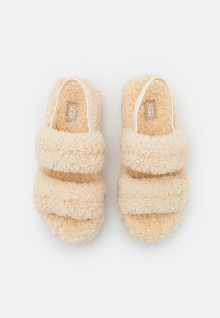 UGG OH FLUFFITA - Platform Sandals - Natural - Image 6