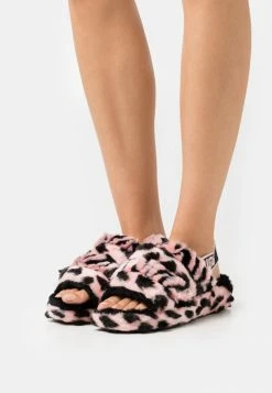 UGG FLUFF YEAH ANIMALIA - Platform Sandals - Pink Scallop