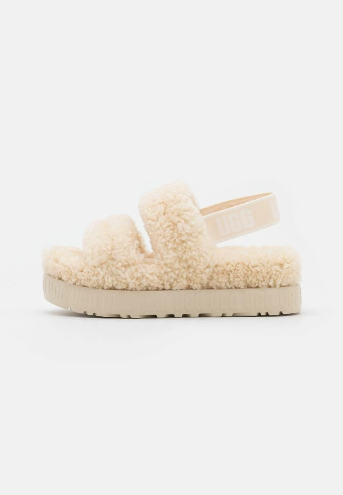 UGG OH FLUFFITA - Platform Sandals - Natural - Image 2