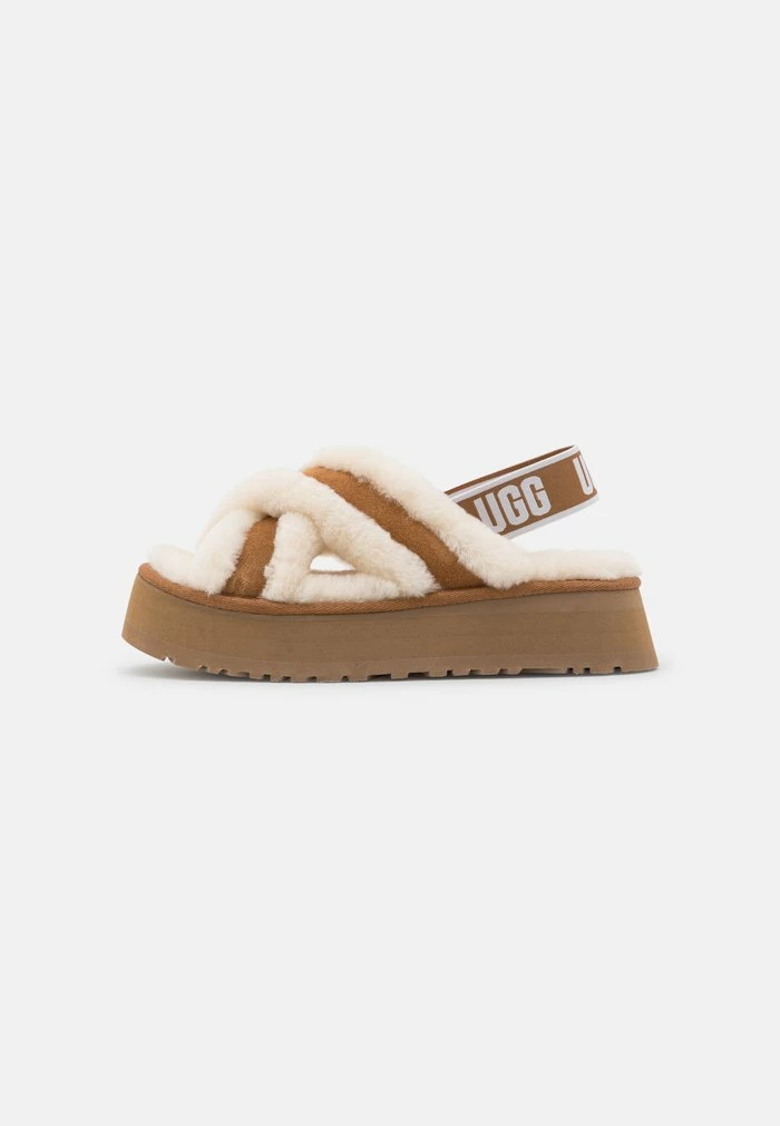 UGG DISCO CROSS SLIDE - Slippers - Chestnut - Image 2