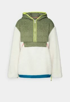 UGG IGGY HALF ZIP - Bomber Jacket - Natural/multi