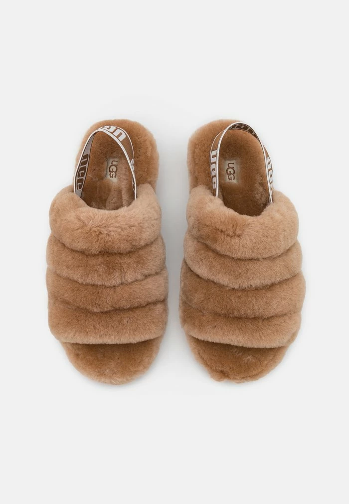 UGG FLUFF YEAH SLIDE - Platform Sandals - Chestnut - Image 6