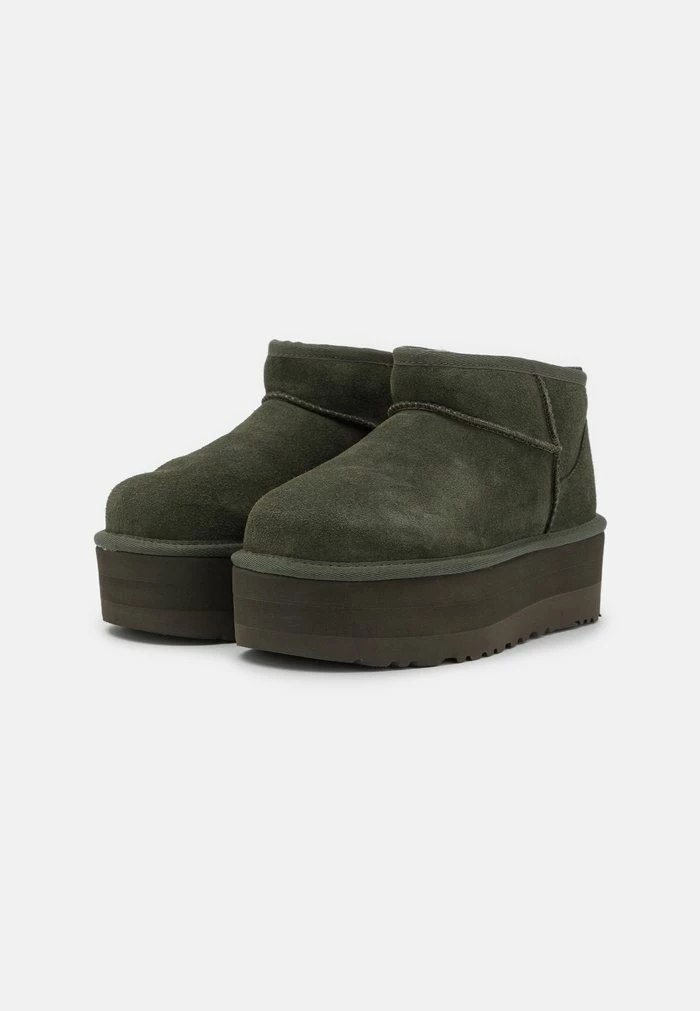UGG CLASSIC ULTRA MINI PLATFORM - Platform Ankle Boots - Forest Night - Image 3