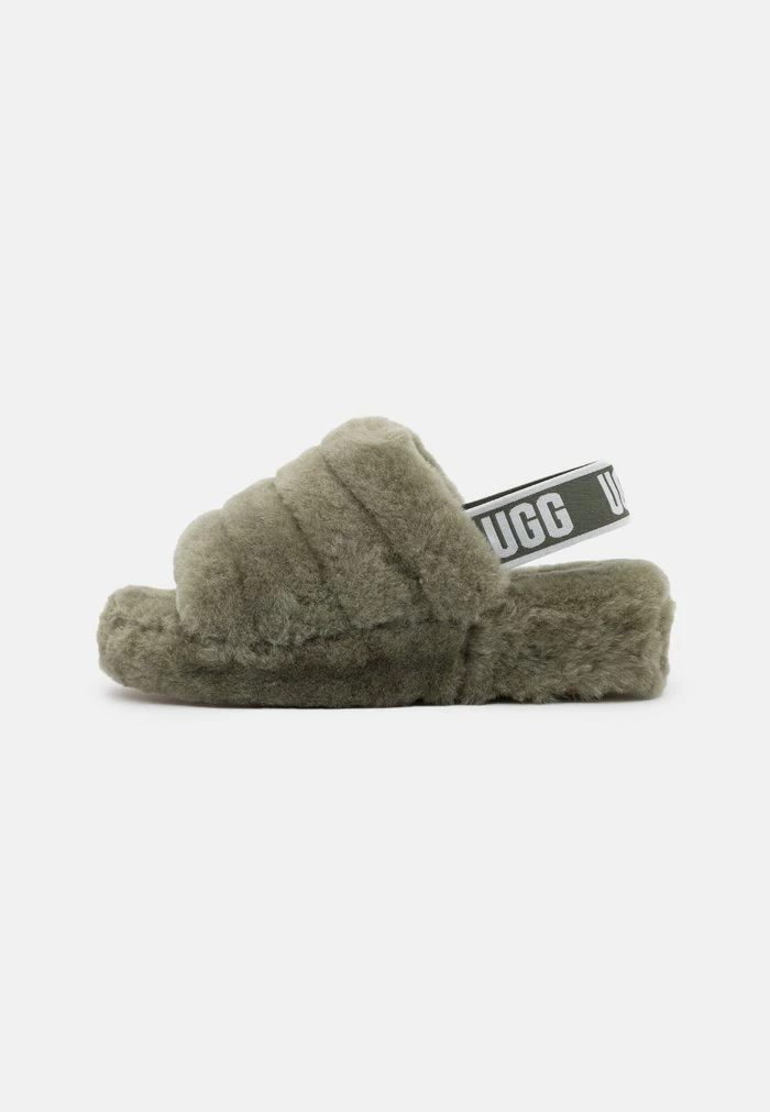 UGG FLUFF YEAH SLIDE - Platform Sandals - Burnt Olive - Image 2