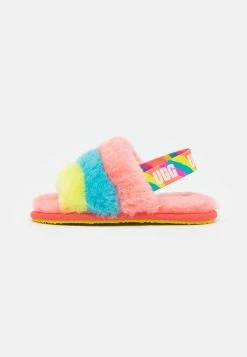 UGG FLUFF YEAH SLIDE - Sandals - Peach Bliss/multi-coloured