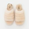 UGG FLUFF YEAH SLIDE - Platform Sandals - Natural