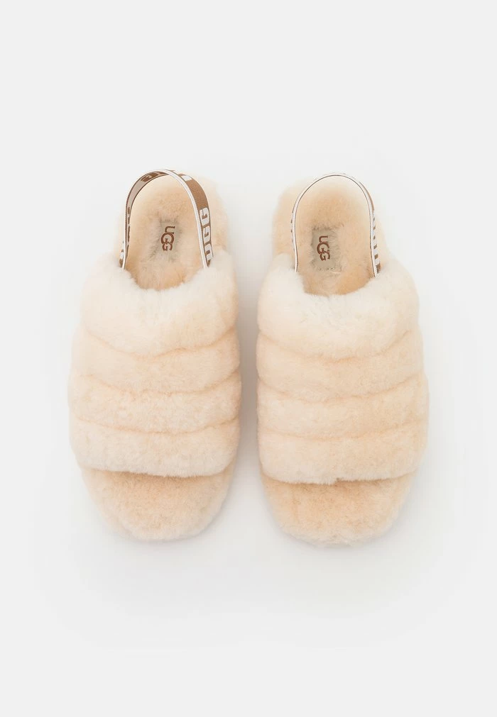 UGG FLUFF YEAH SLIDE - Platform Sandals - Natural