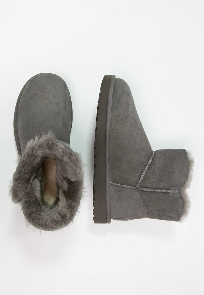 UGG MINI BAILEY BUTTON BLING - Classic Ankle Boots - Grey - Image 3