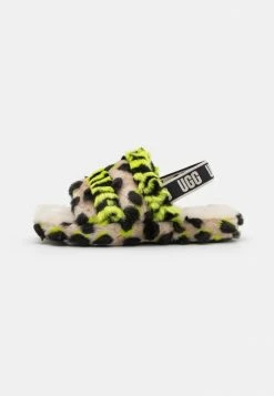 UGG FLUFF YEAH ANIMALIA - Slippers - Key Lime