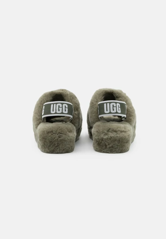 UGG FLUFF YEAH SLIDE - Platform Sandals - Burnt Olive - Image 4