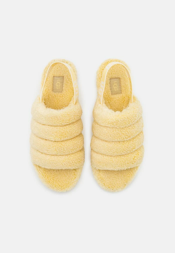 UGG FLUFF YEAH VEGAN - Platform Sandals - Banana Pudding - Image 6