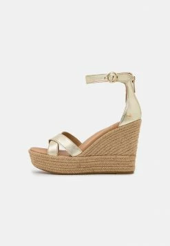 UGG EZRAH - Platform Sandals - Gold Metallic