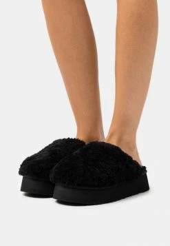 UGG MAXI CURLY PLATFORM - Slippers - Black