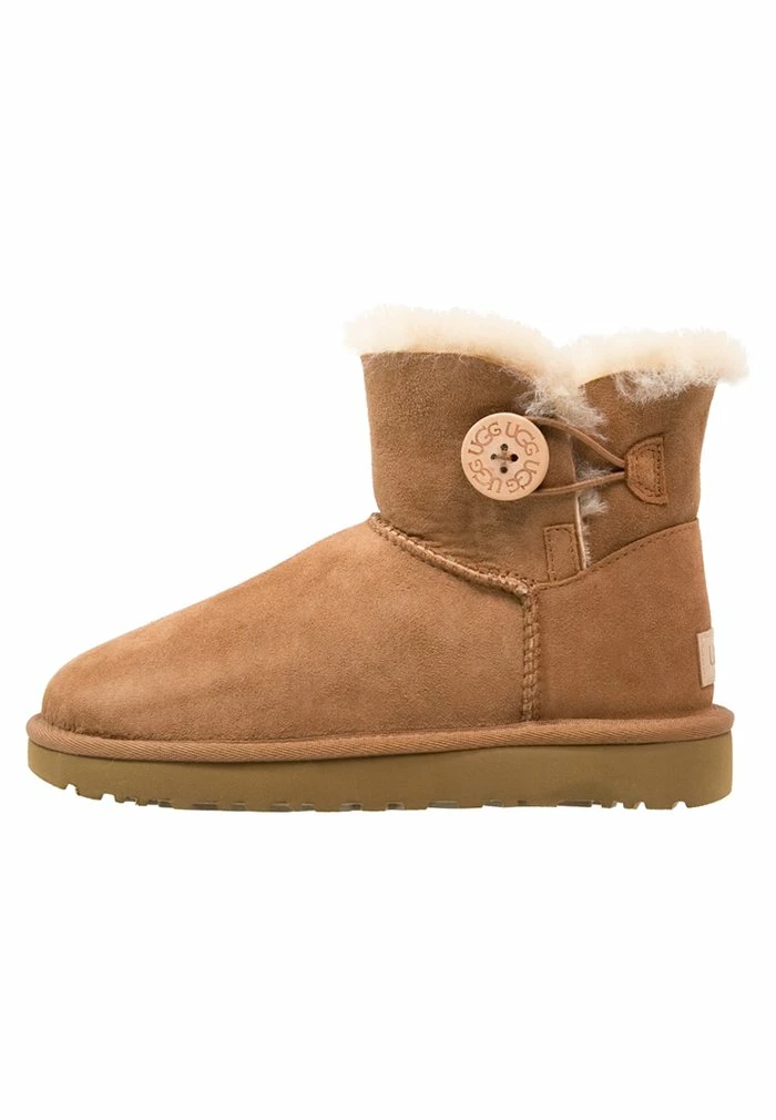 UGG MINI BAILEY BUTTON - Ankle Boots - Chestnut - Image 2