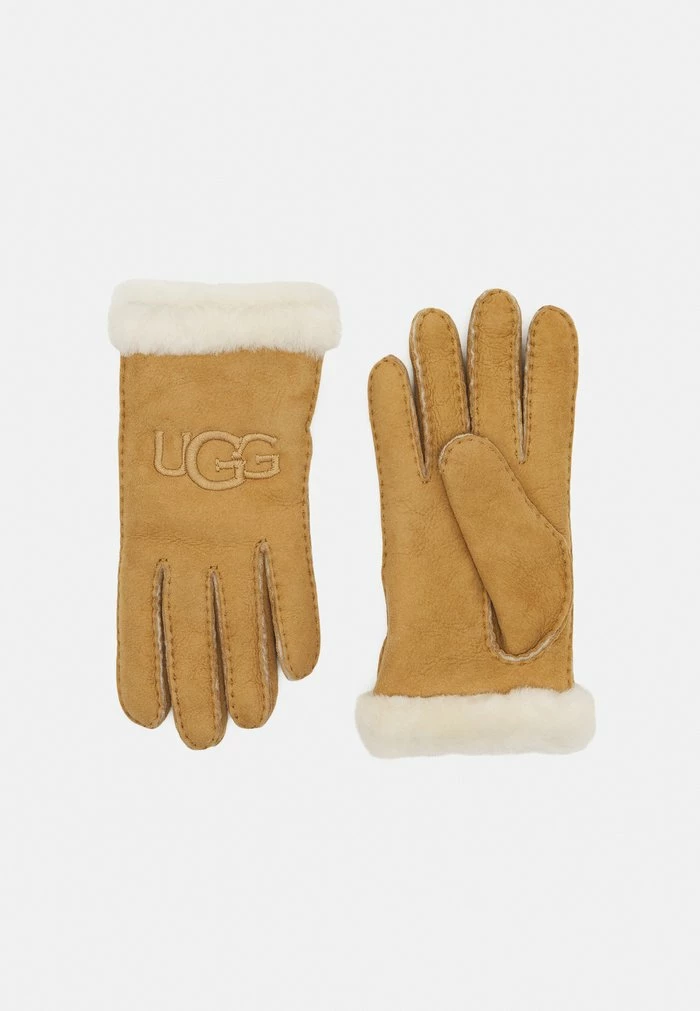 UGG EMBROIDER GLOVE - Gloves - Chestnut
