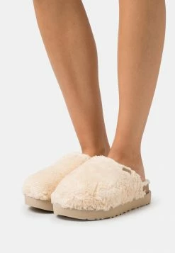 UGG FUZZ SUGAR SLIDE - Slippers - Natural