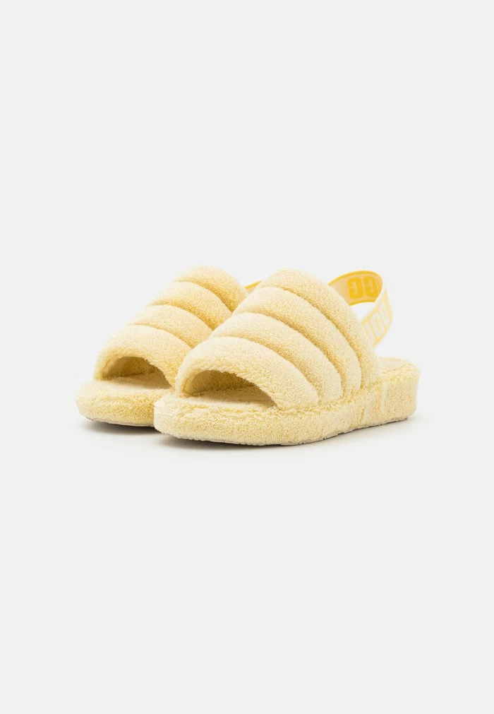 UGG FLUFF YEAH VEGAN - Platform Sandals - Banana Pudding - Image 3