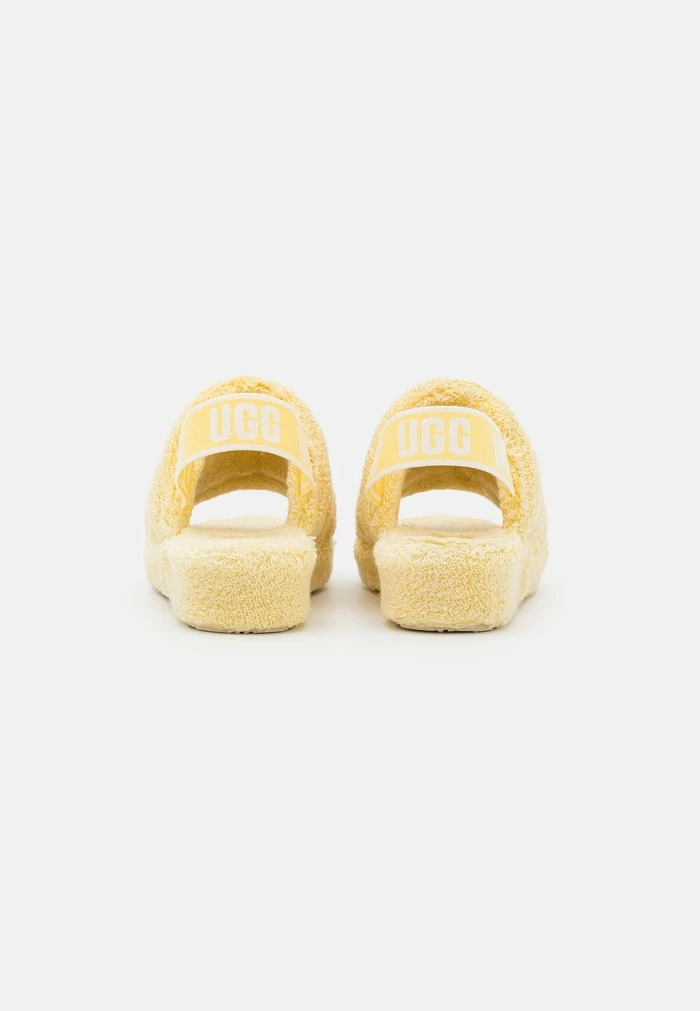 UGG FLUFF YEAH VEGAN - Platform Sandals - Banana Pudding - Image 4