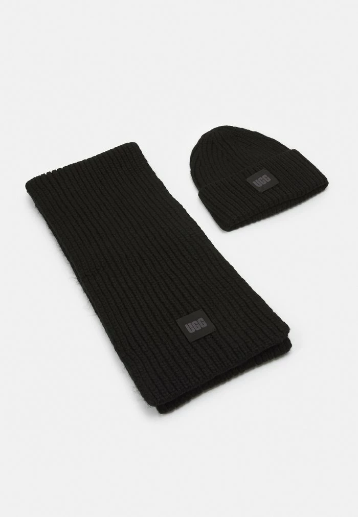 UGG CHUNKY SET - Scarf - Black