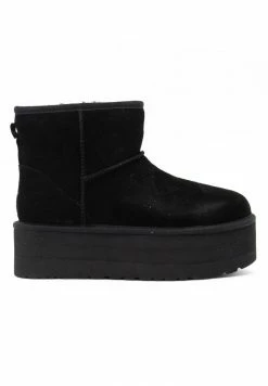 UGG CLASSIC MINI PLATFORM - Platform Ankle Boots - Black