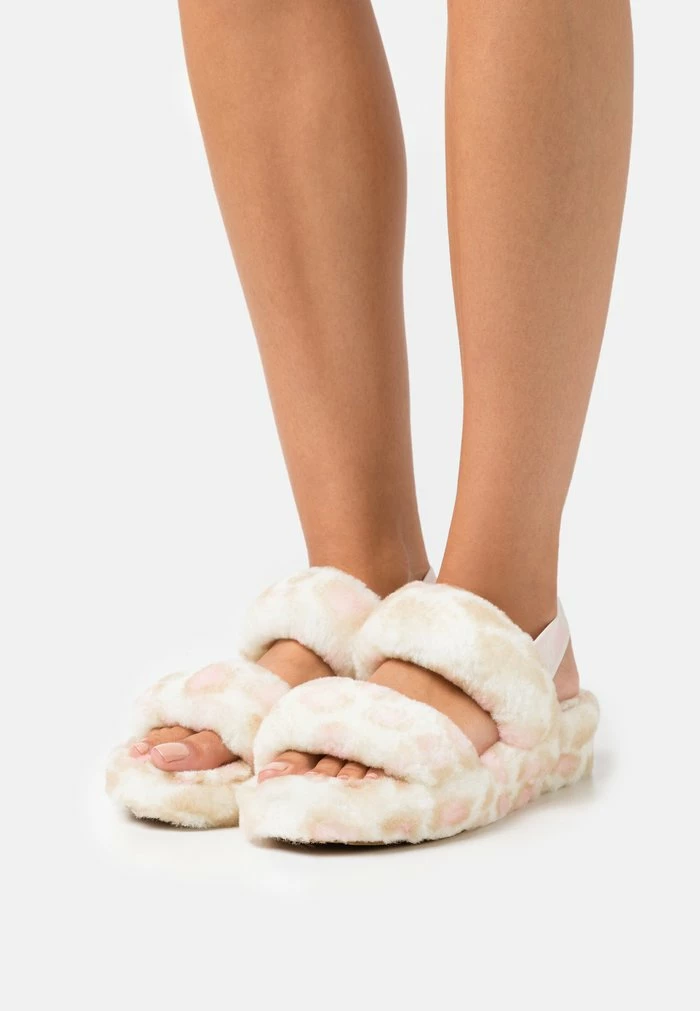 UGG OH YEAH PANTHER PRINT - Slippers - White